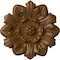 Ekena Millwork Emery Leaf Ceiling Medallion, Hand-Painted Smokey Topaz, 7 5/8"OD x 1"P CM07EMSTF - alternate 1